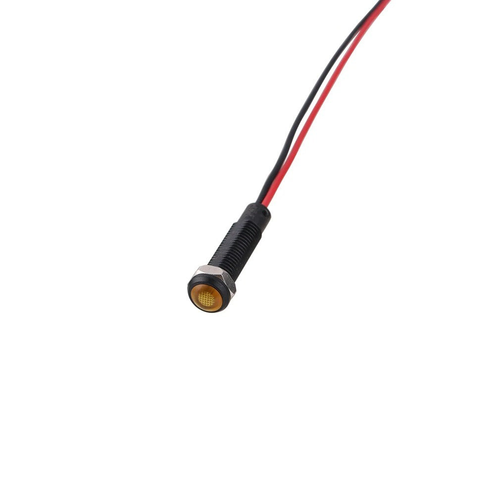 Mini LED indicatielampje - Oranje - 6mm - 12/24V Mini LED indicatielampje - Oranje - 6mm - 12/24V